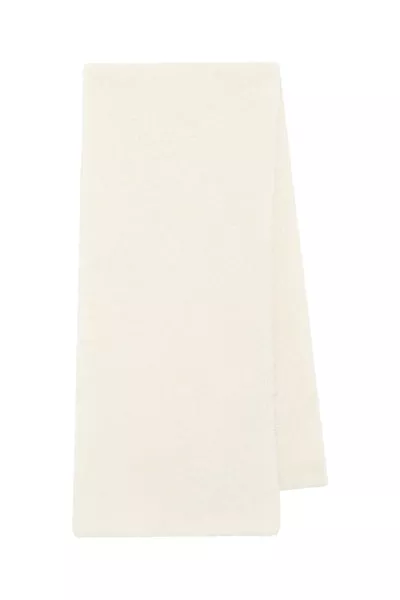 Eunoia Knit Scarf in Ivory Silk