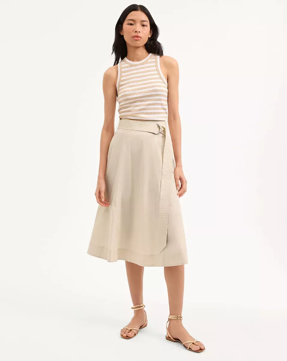 Facia A-Line Midi Skirt