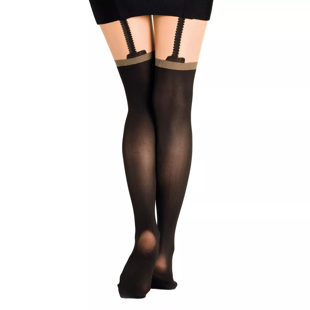 Faux Garter Tights