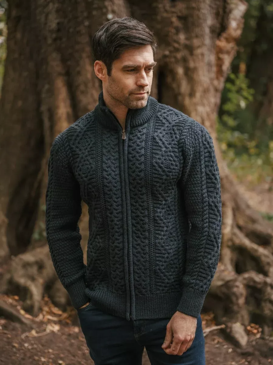 Fisherman Full Zip Cardigan Blackwatch