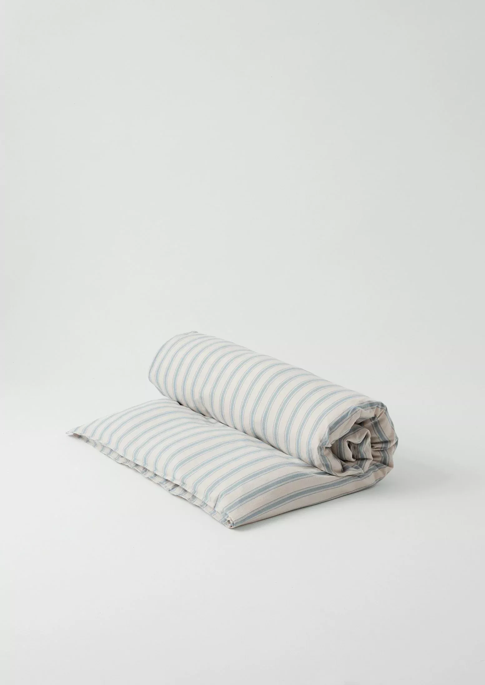 Fjord Flannel Stripe Cotton Duvet Cover