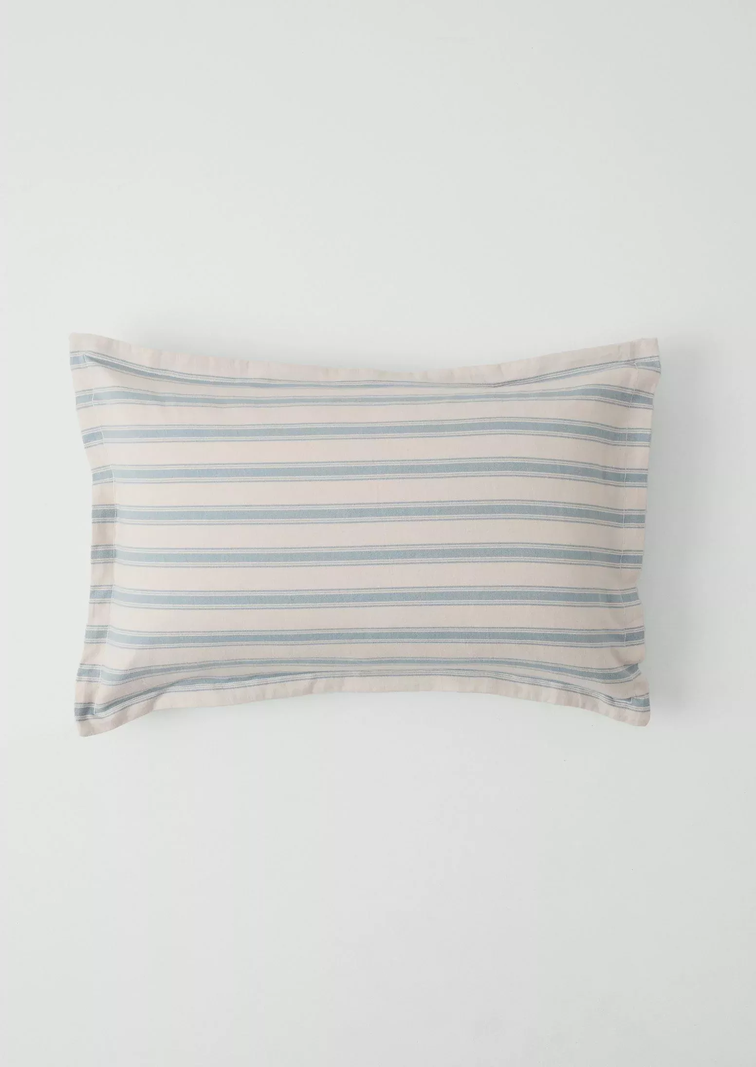 Fjord Flannel Stripe Cotton Oxford Pillowcase Set