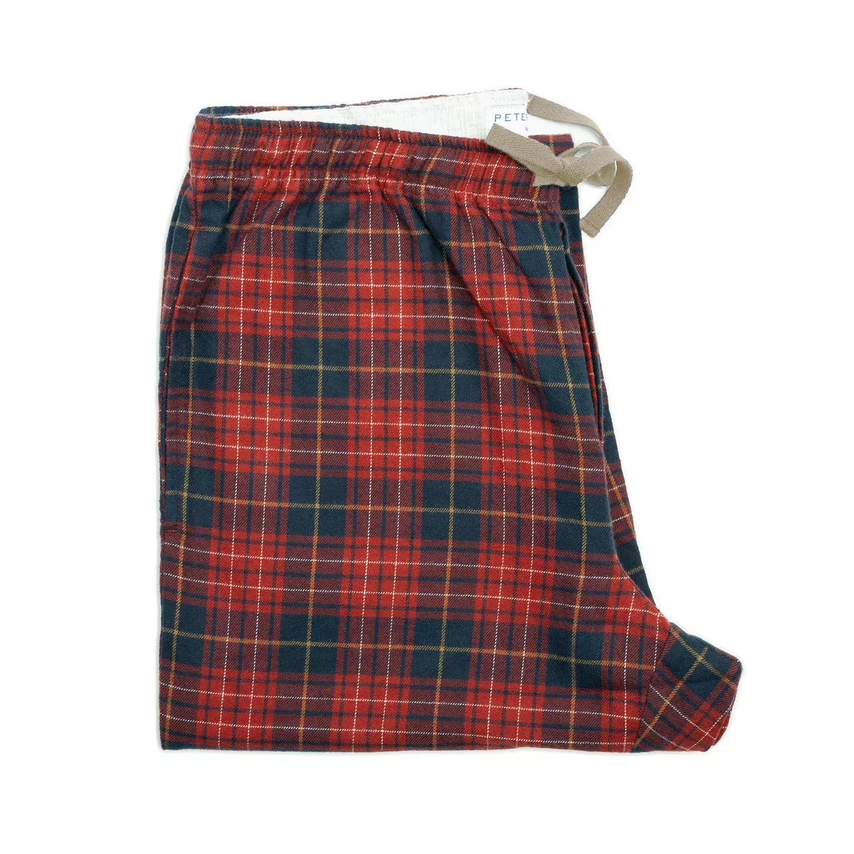 Flannel Pajama Pants - Navy Red Check