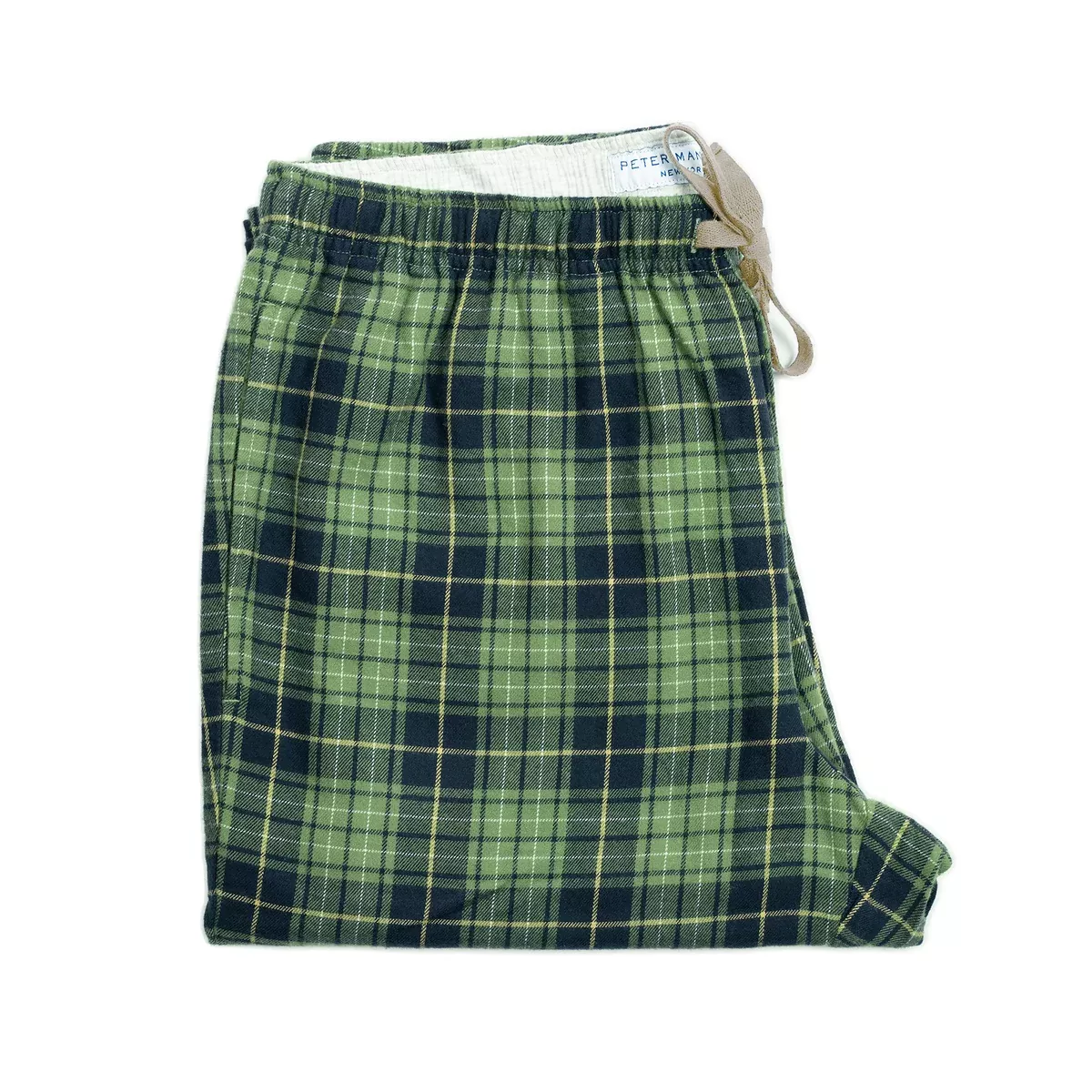 Flannel Pajama Pants - Olive Check