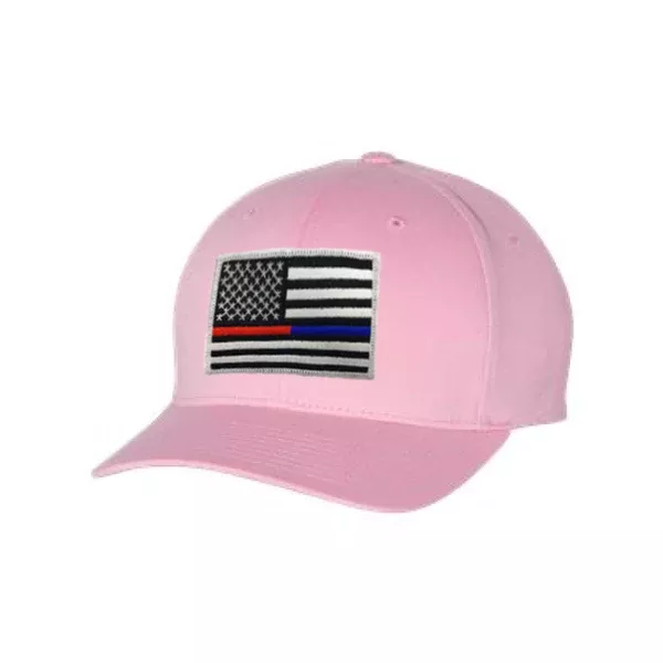 Flexfit Hat - Dual Line American Flag, Pink
