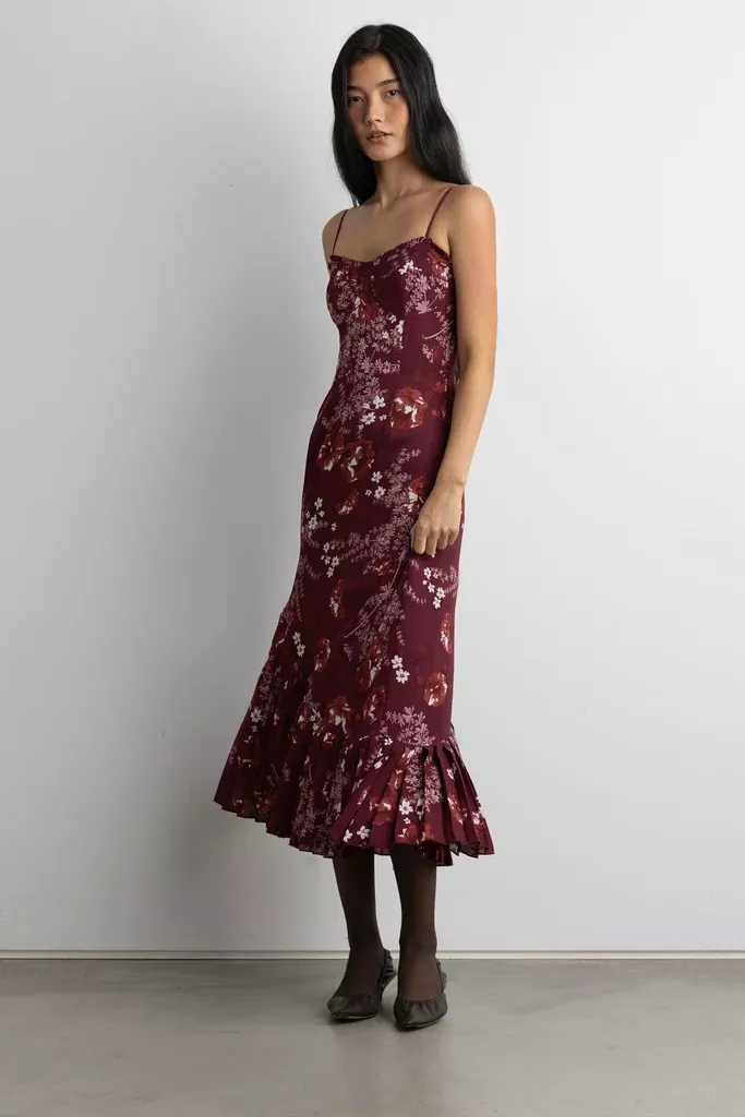 FLORAL PRINT MAXI DRESS
