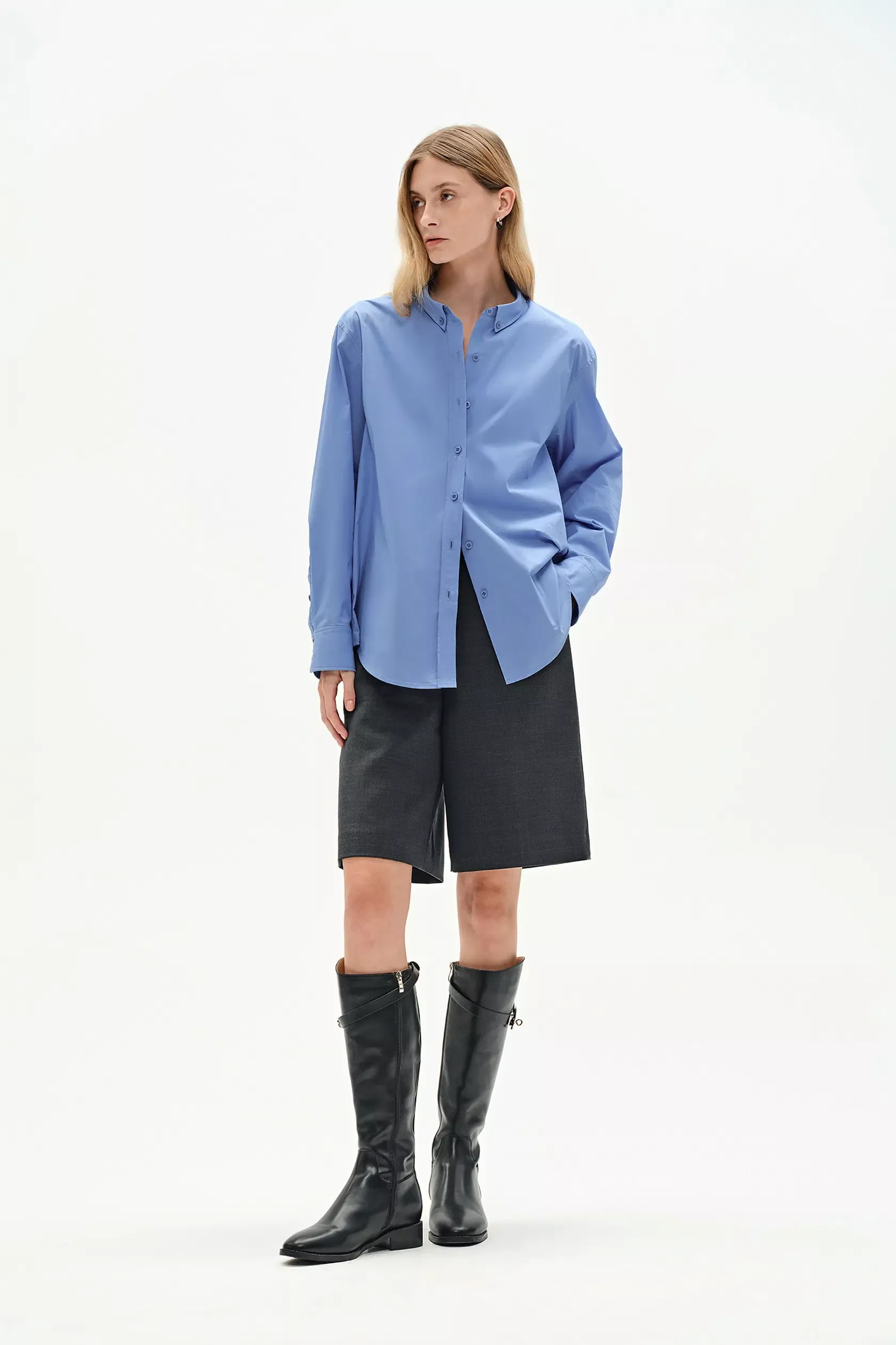 Freya Fitted Shirt in Premium Cotton