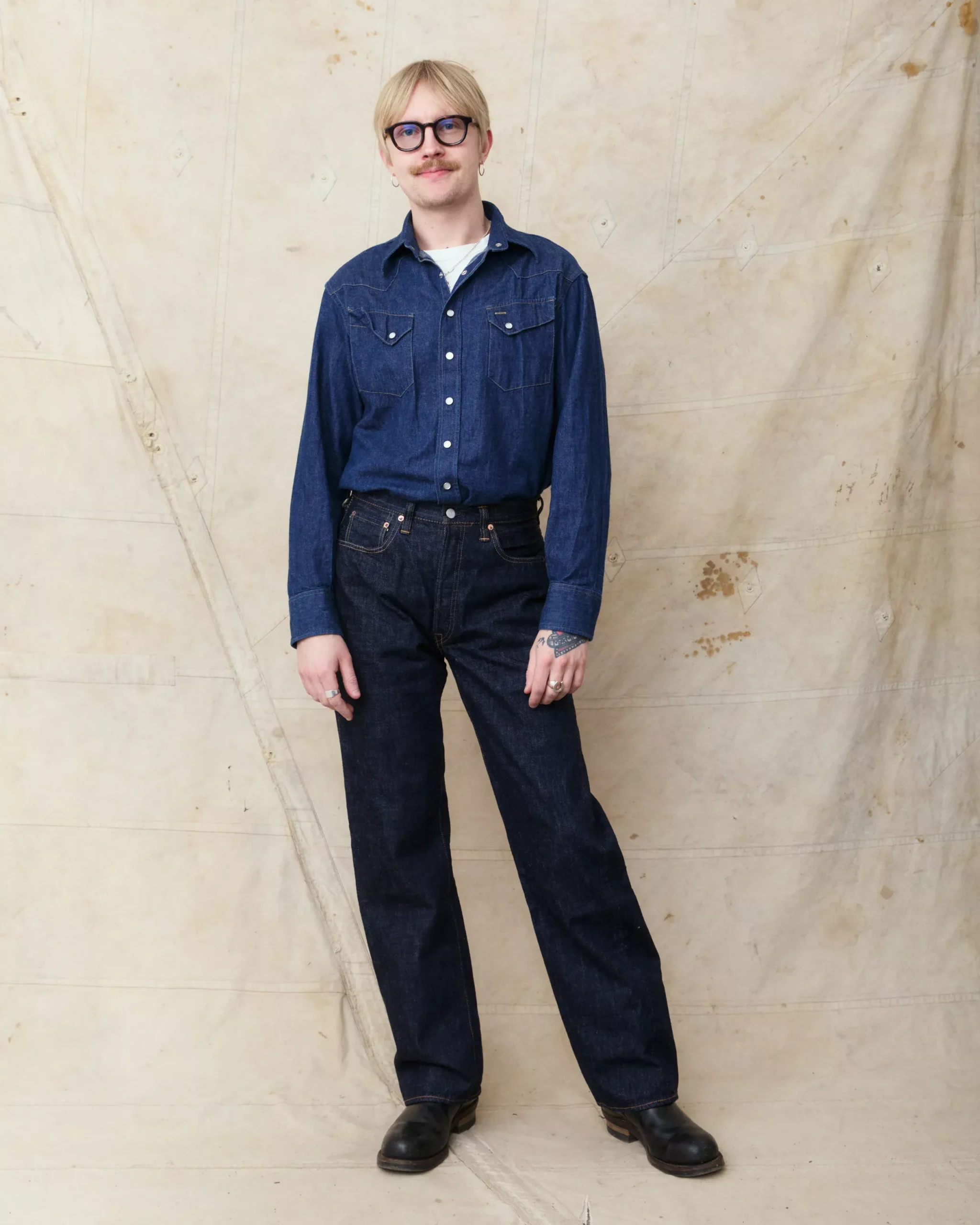 Fullcount 0105W 13.7oz Wide Indigo Denim