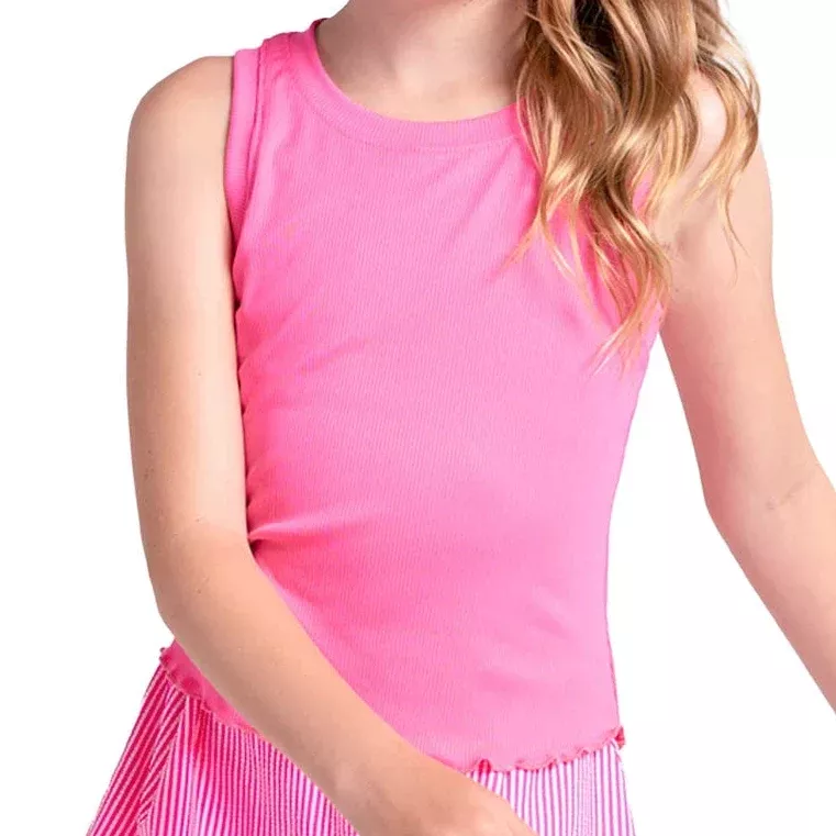 Girls' Flutterline Tennis Tank Taffy