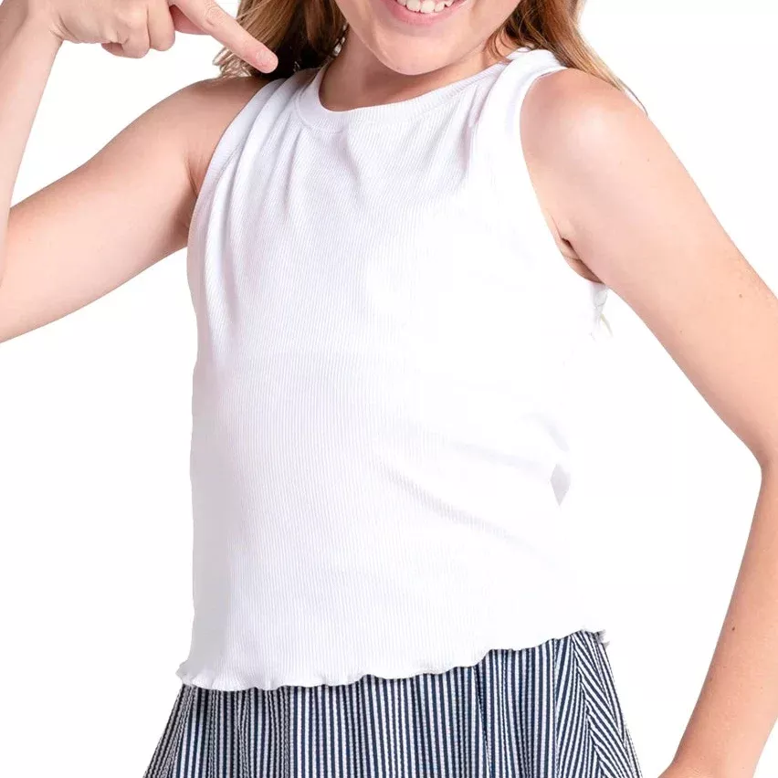 Girls' Flutterline Tennis Tank