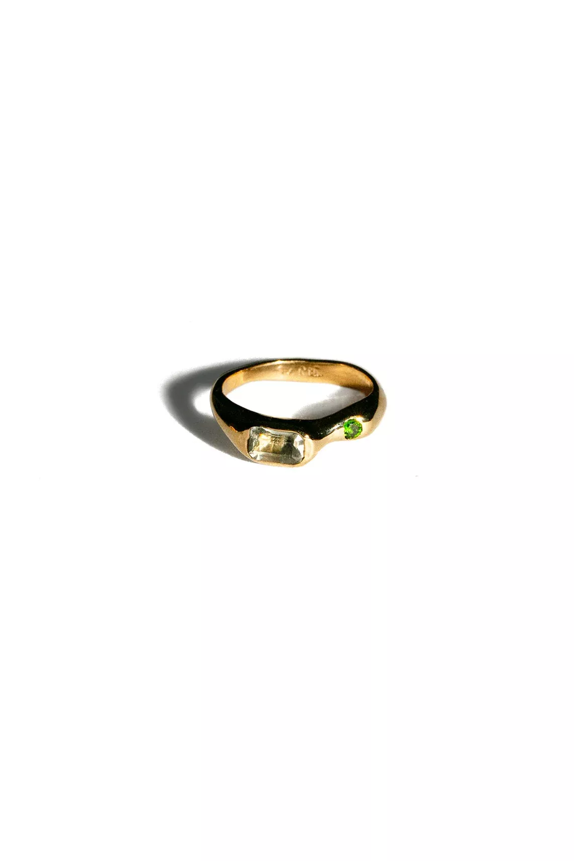 Gold Plated Bronze Mer Ring