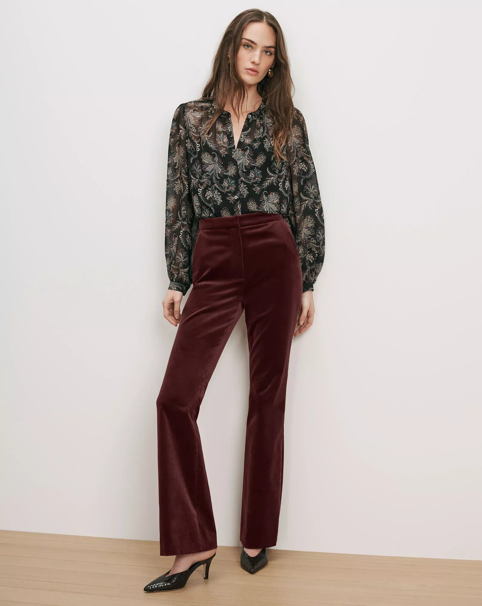 Gracie Velvet Flare Pant