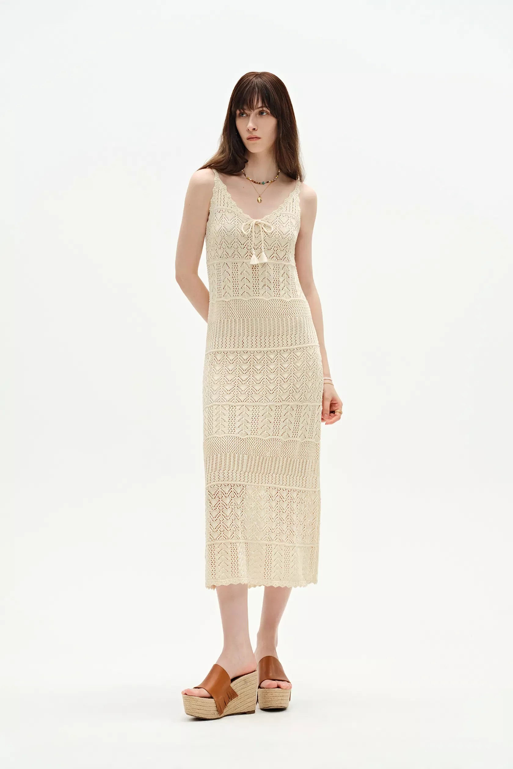 Grazia Dress in Linen Blend Knit