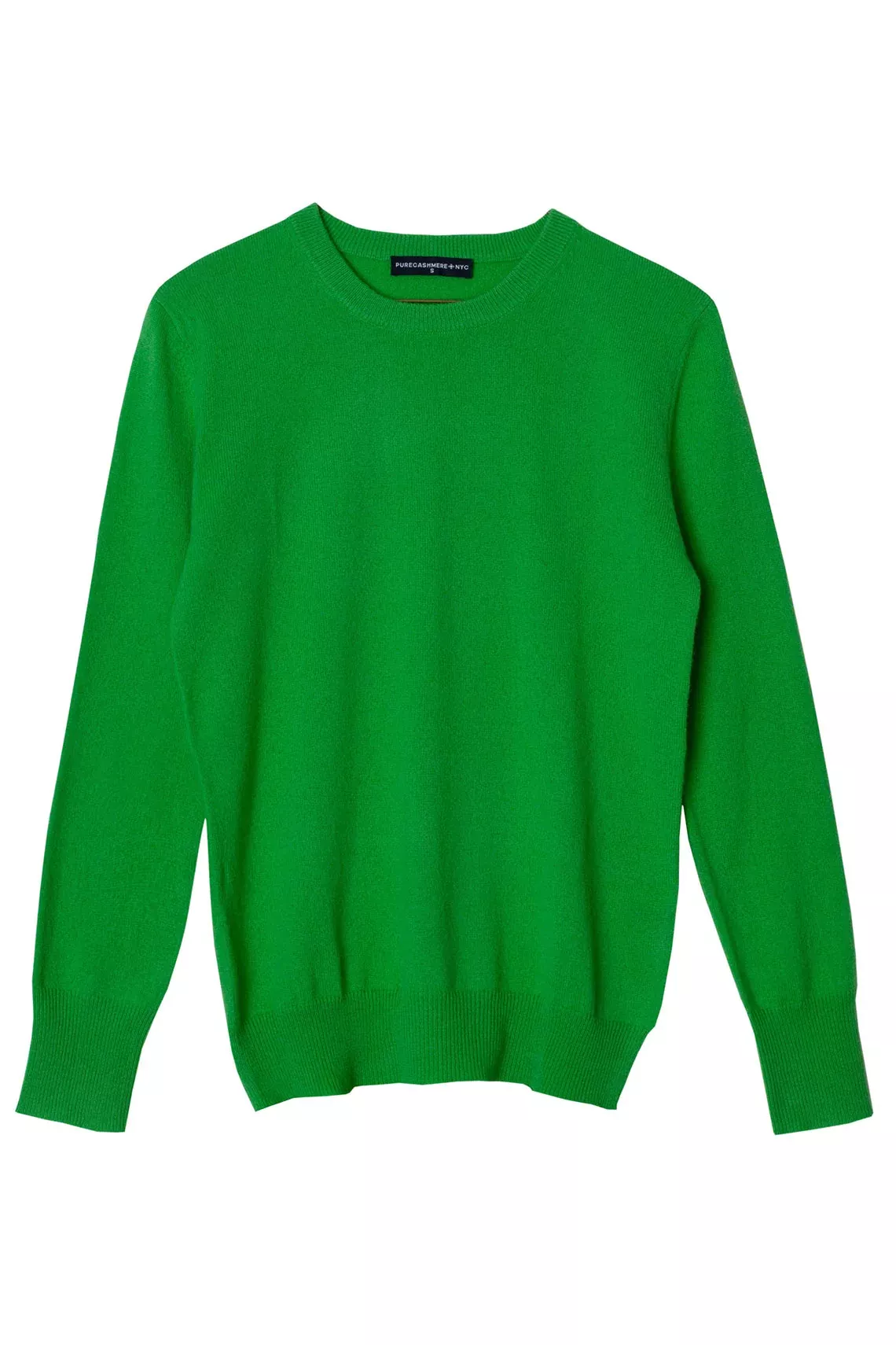 Green Cashmere Crew Neck Sweater