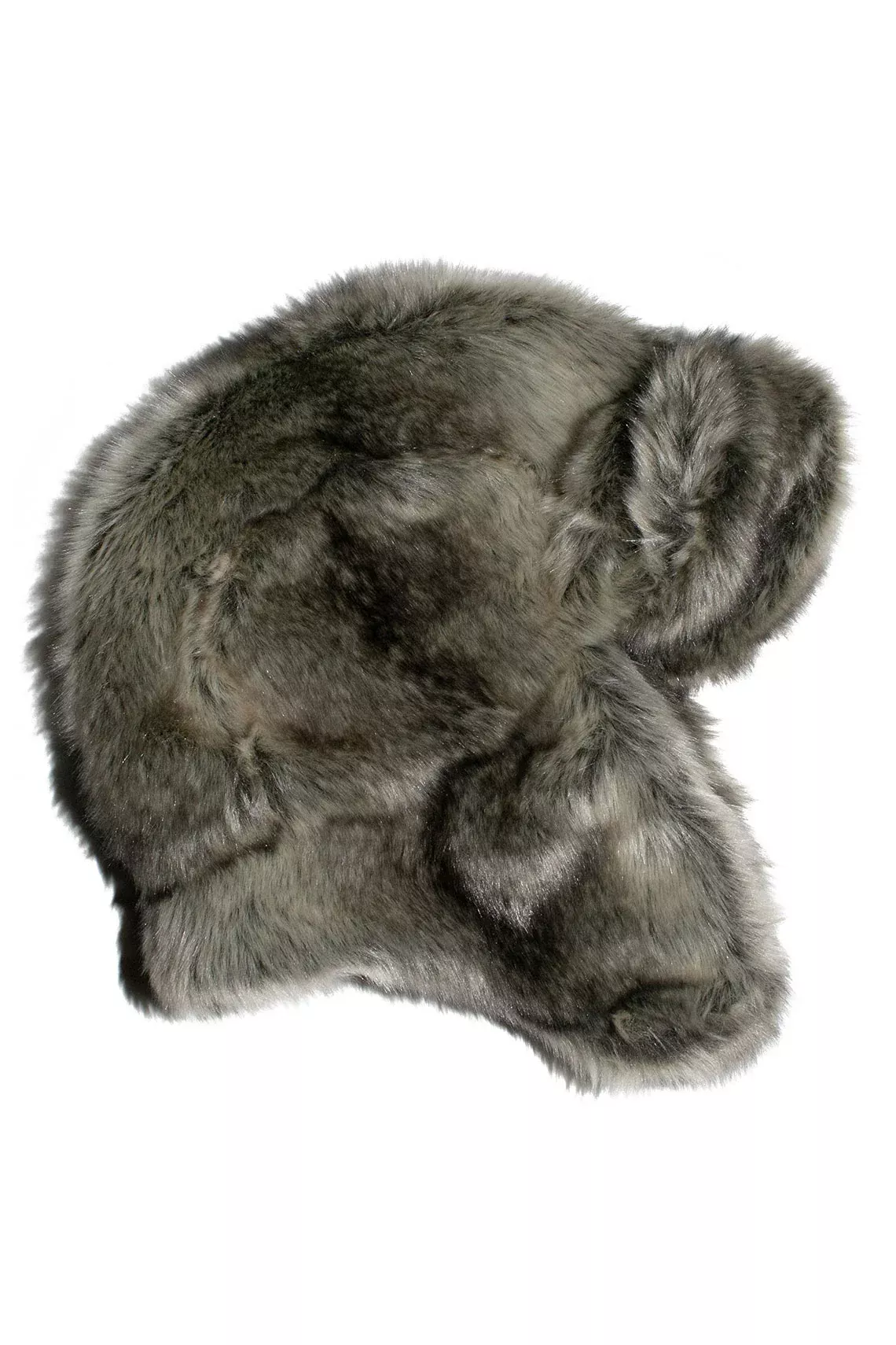 Grey Faux Chinchilla Ice Hat