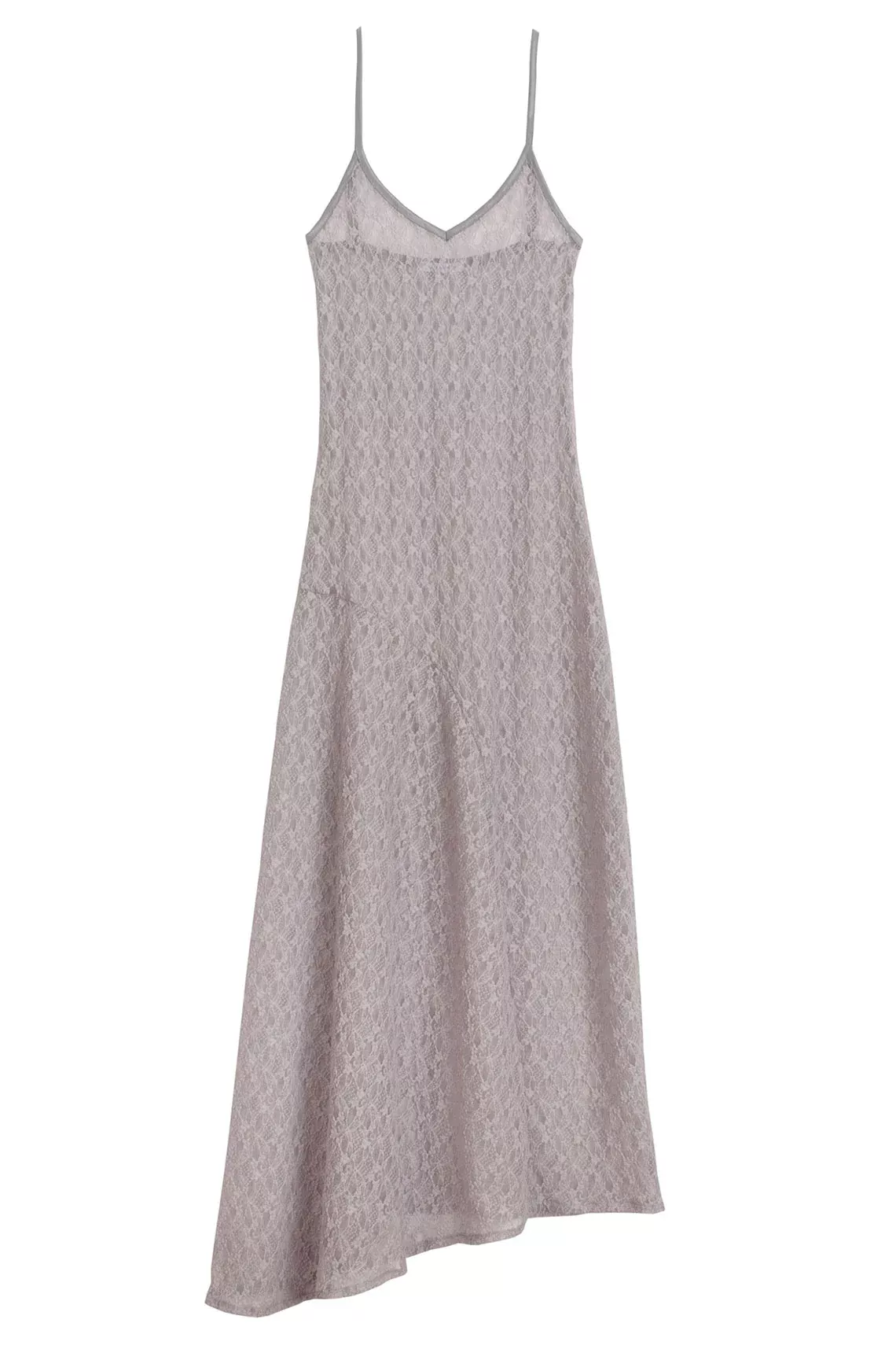 Grey Lace Camisole Dress