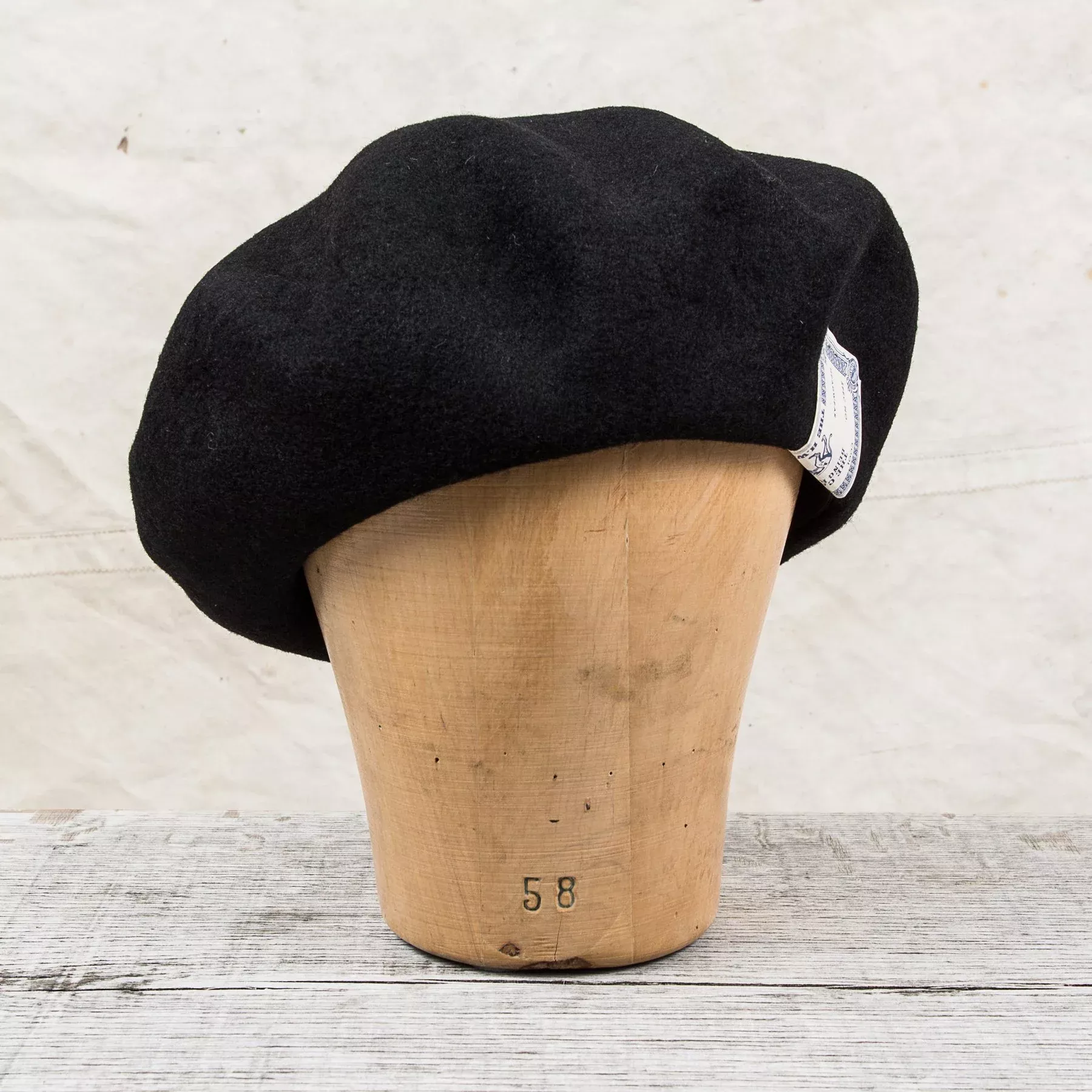 H. W. Dog & Co. D-00627 Terry Wool Beret Black
