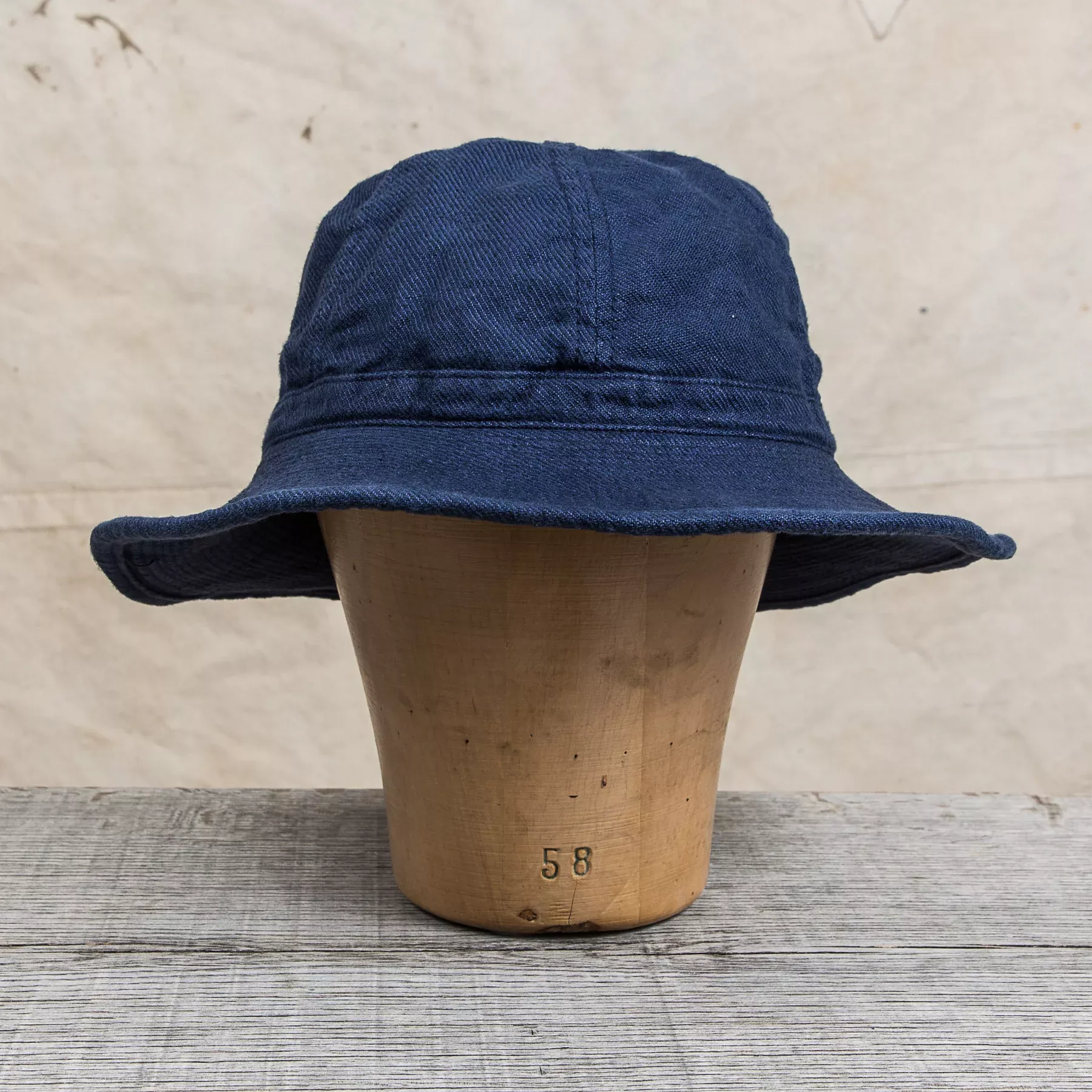 H. W. Dog & Co. Linen Fatigue Hat "Daisy Mae" Navy