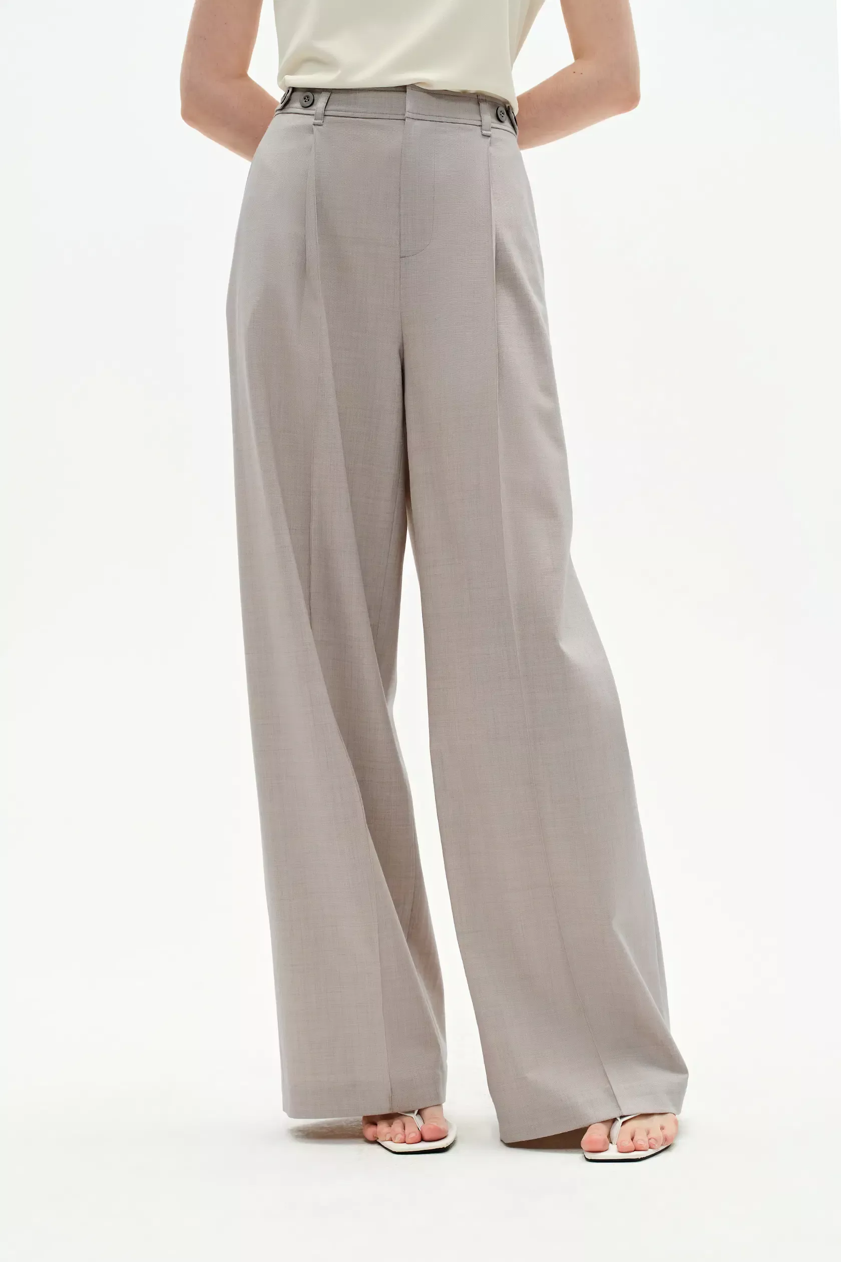 Halina Tailored Trousers in Merino Wool Blend
