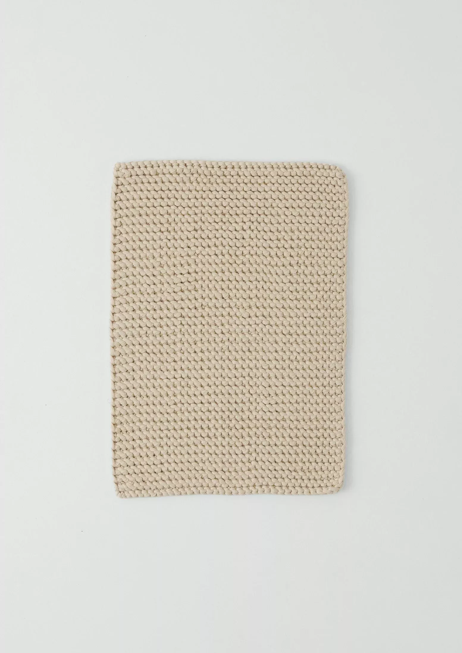 Hand Knitted Cotton Bath Mat