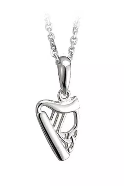 Harp Pendant - Sterling Silver