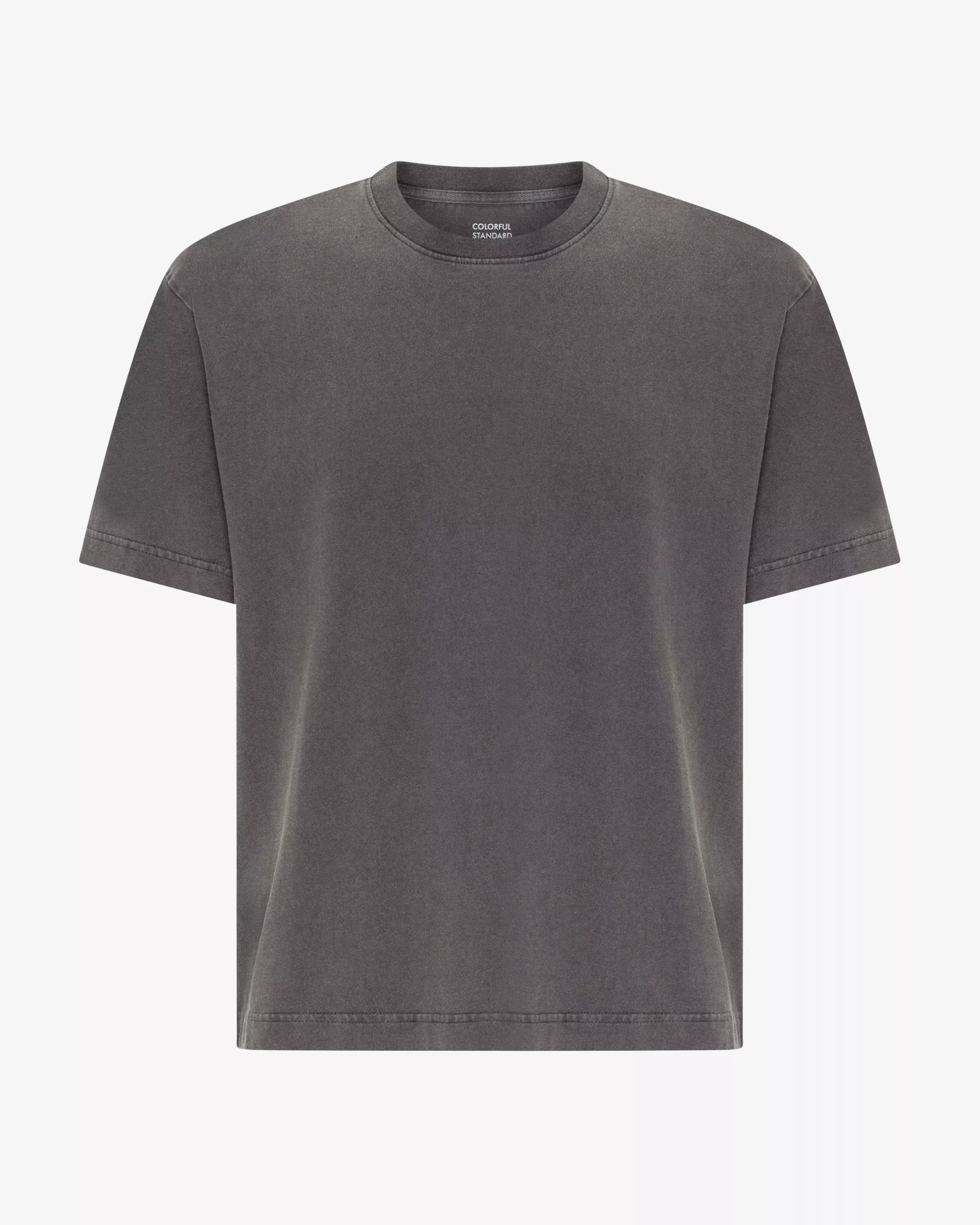 Heavy Organic Boxy Tee - Faded Black
