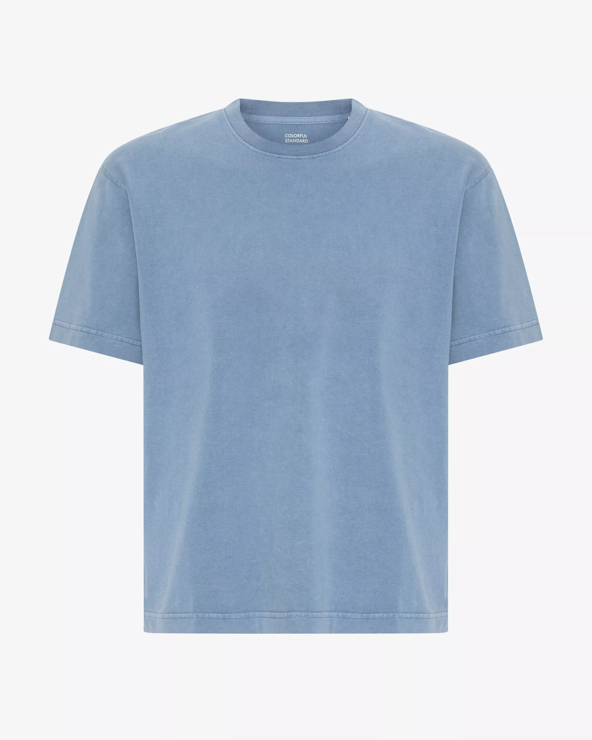 Heavy Organic Boxy Tee - Faded Indigo