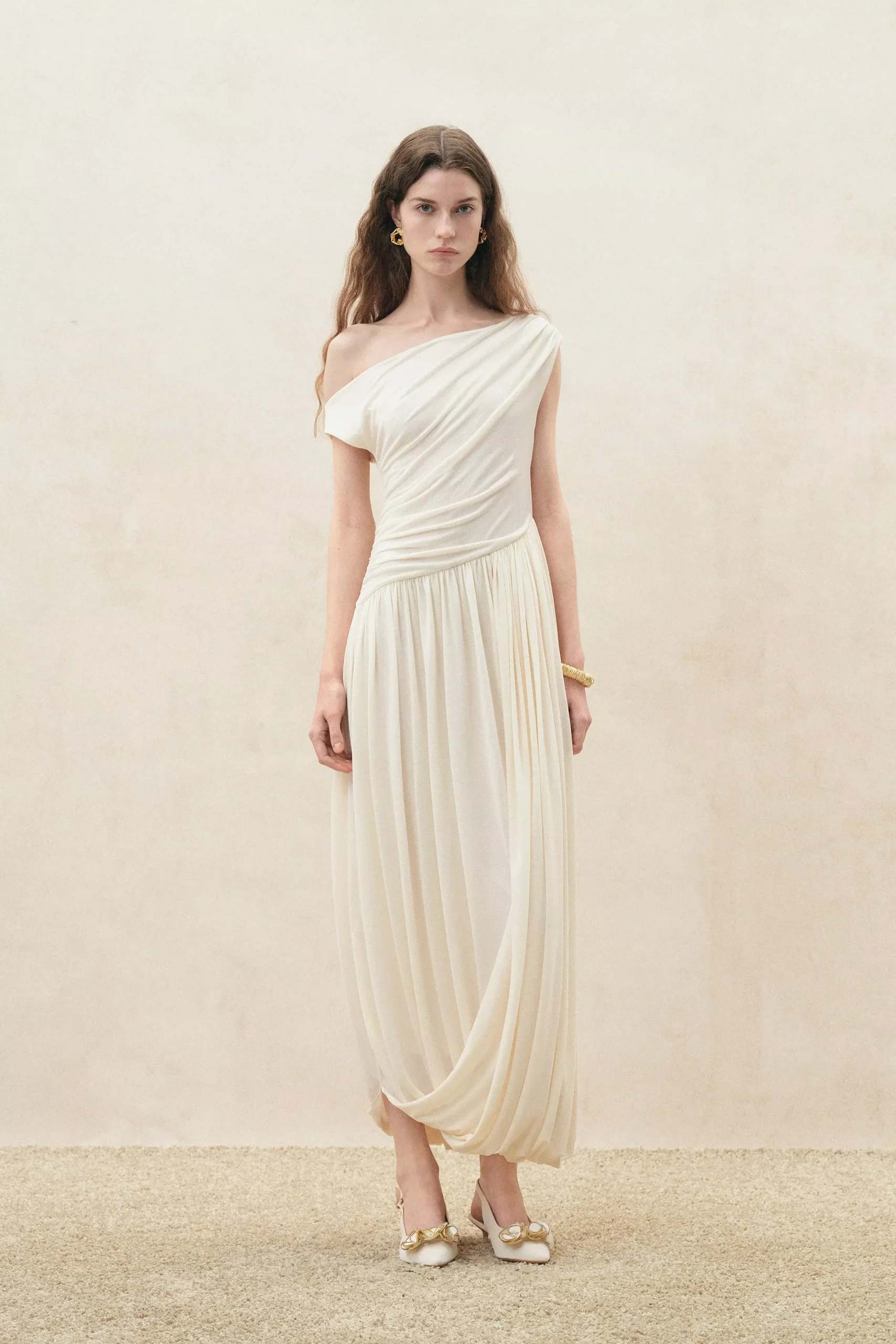 Hera Drapey One Shoulder Dress