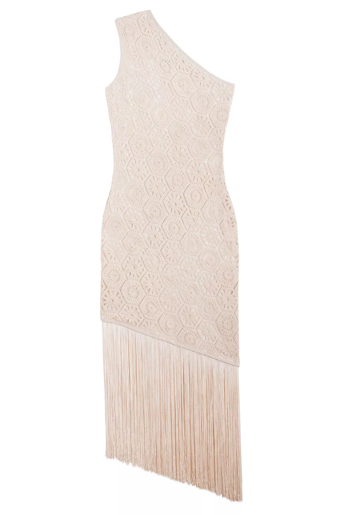 Hex Crochet Fringe Dress