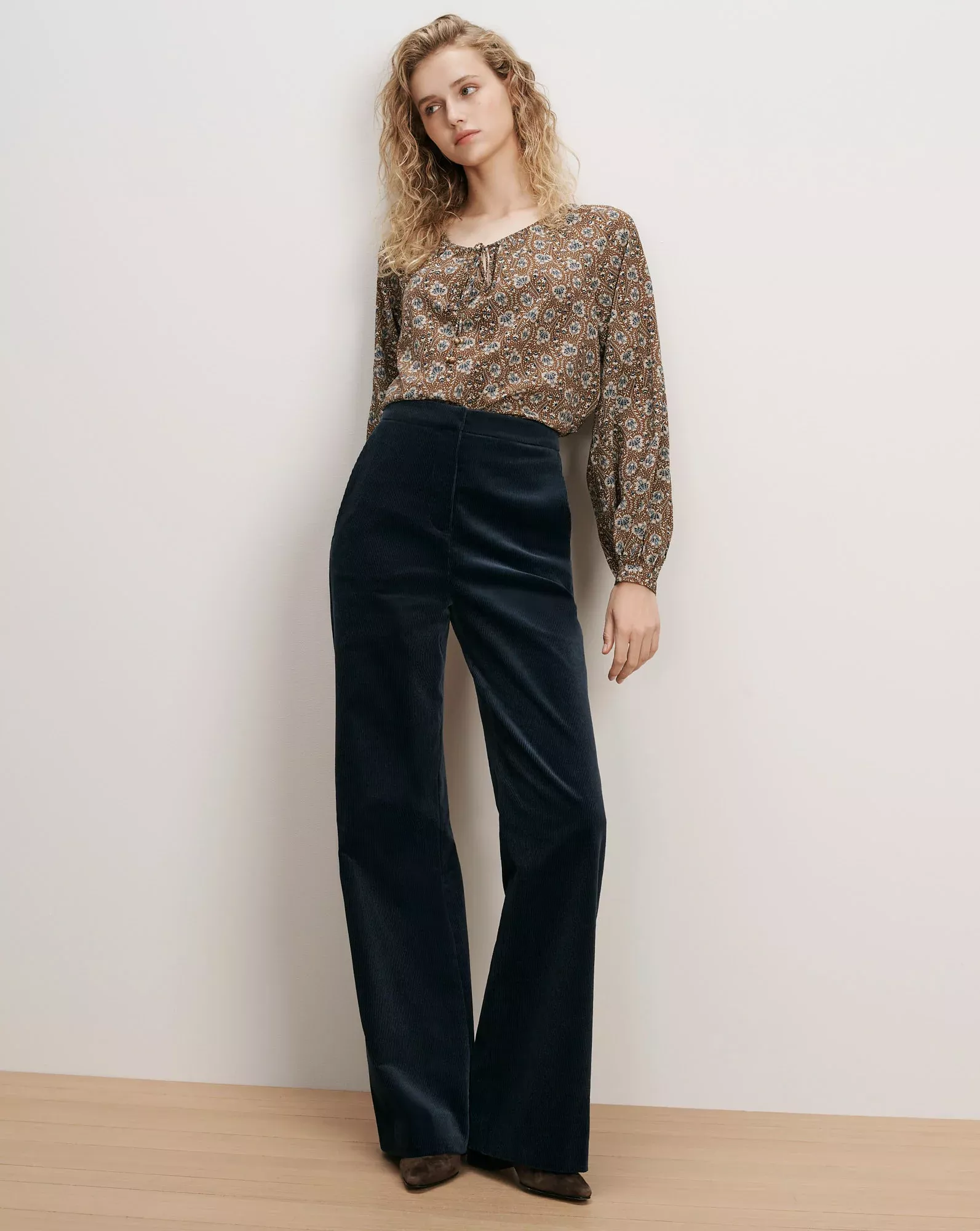 Holt Corduroy Wide-Leg Pant