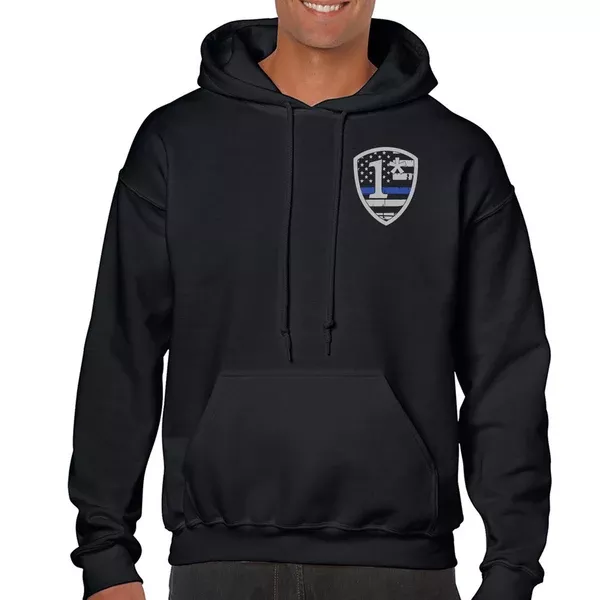 Hoodie - 1* Asterisk Thin Blue Line