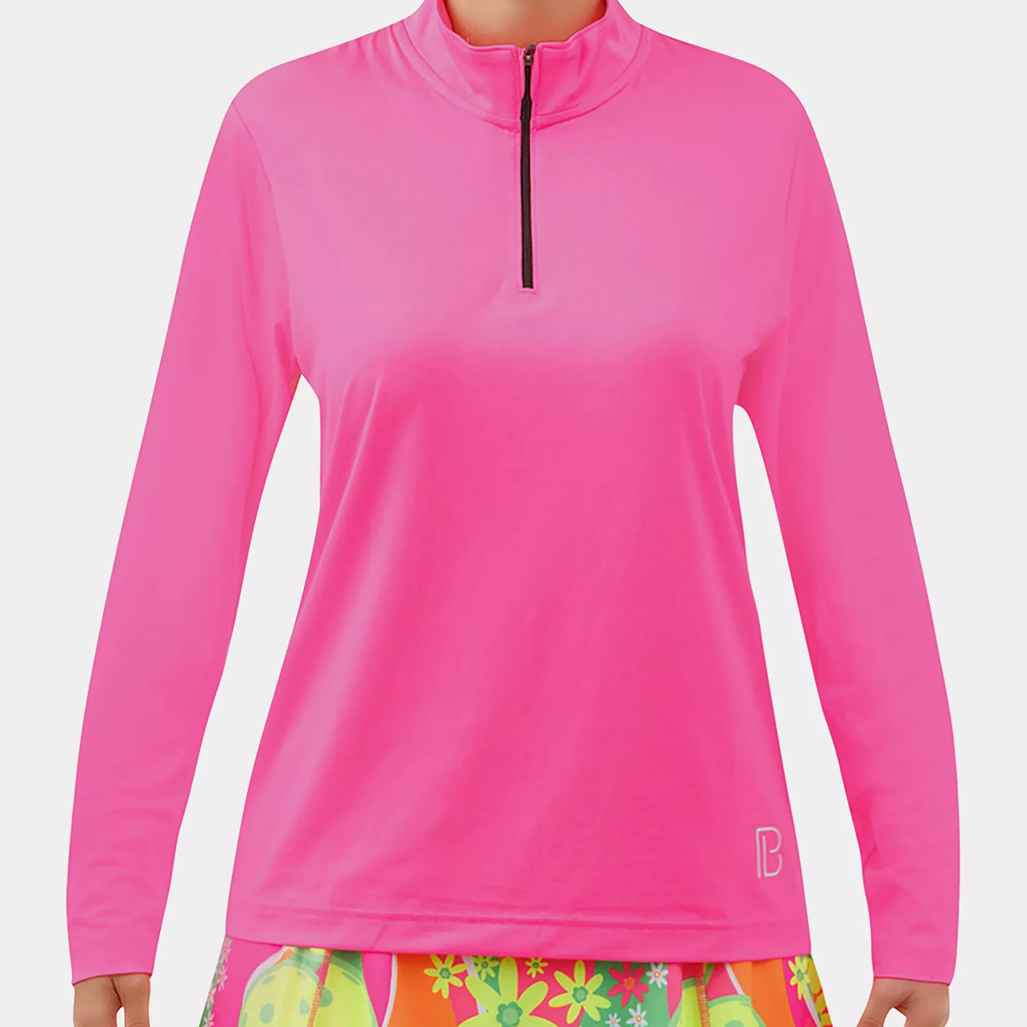 Hot Pink 1/4 Zip Pullover