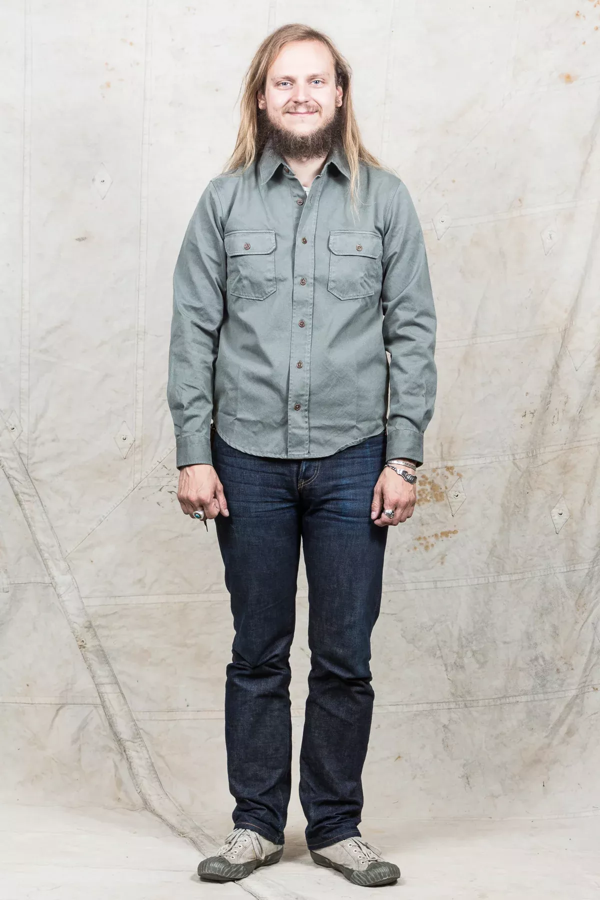 Indigofera Alamo Shirt Mash Green