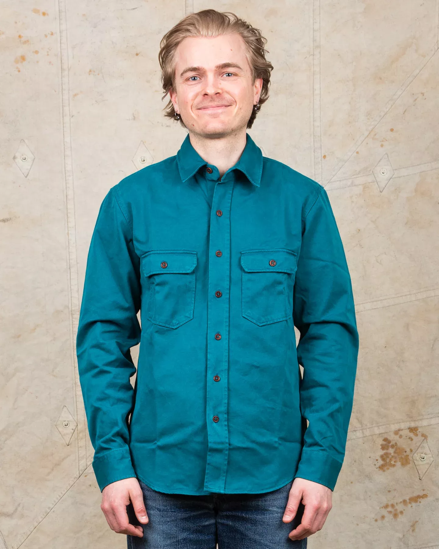Indigofera Alamo Shirt Mediterranean Blue