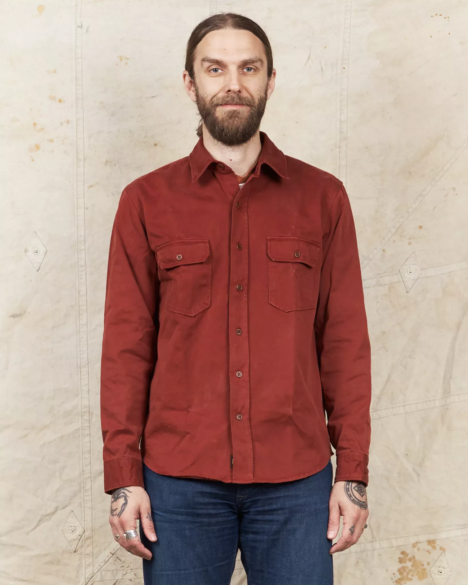 Indigofera Alamo Shirt Tiger Heron
