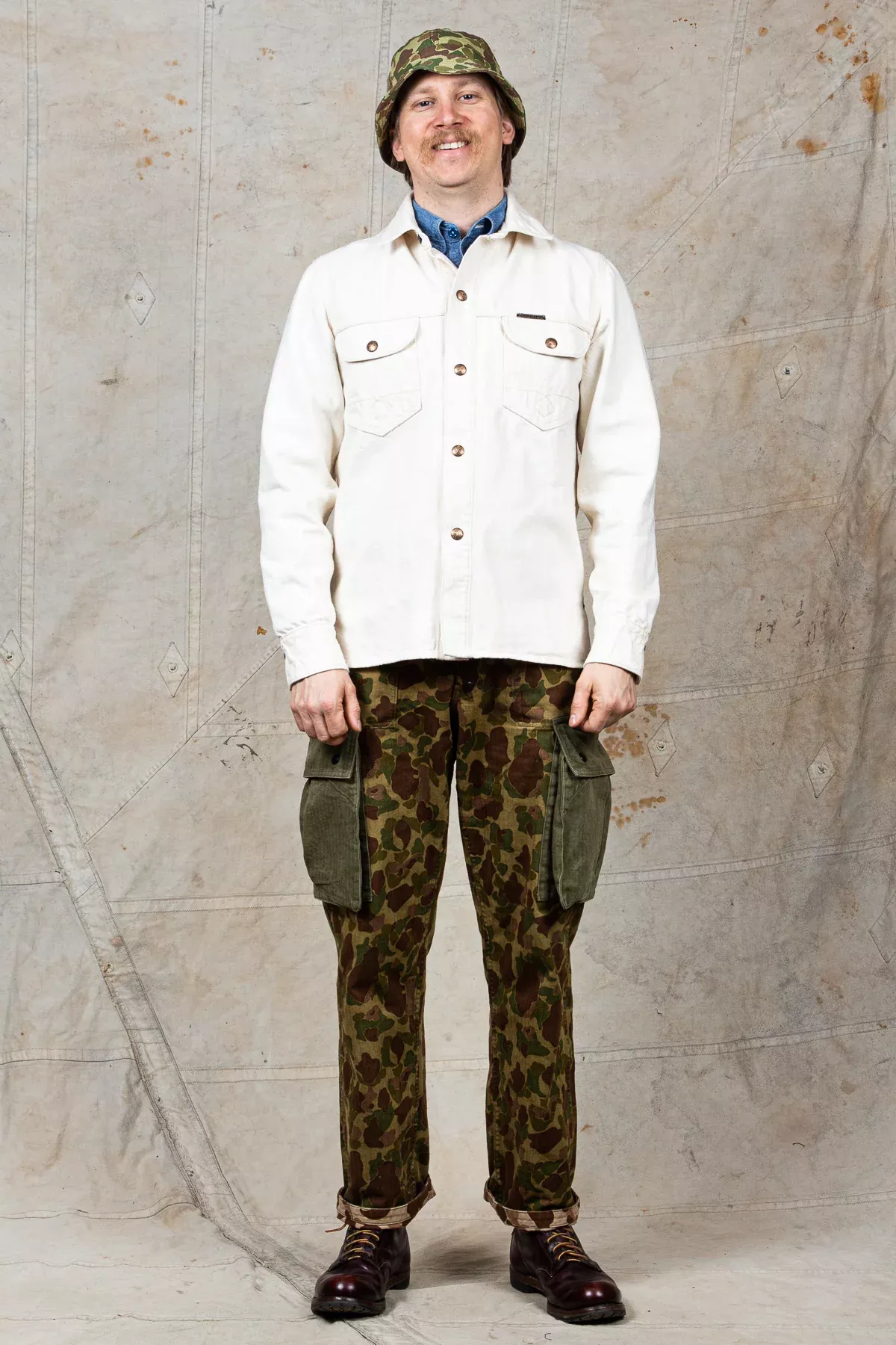Indigofera Copeland Yucatan White Denim Shirt