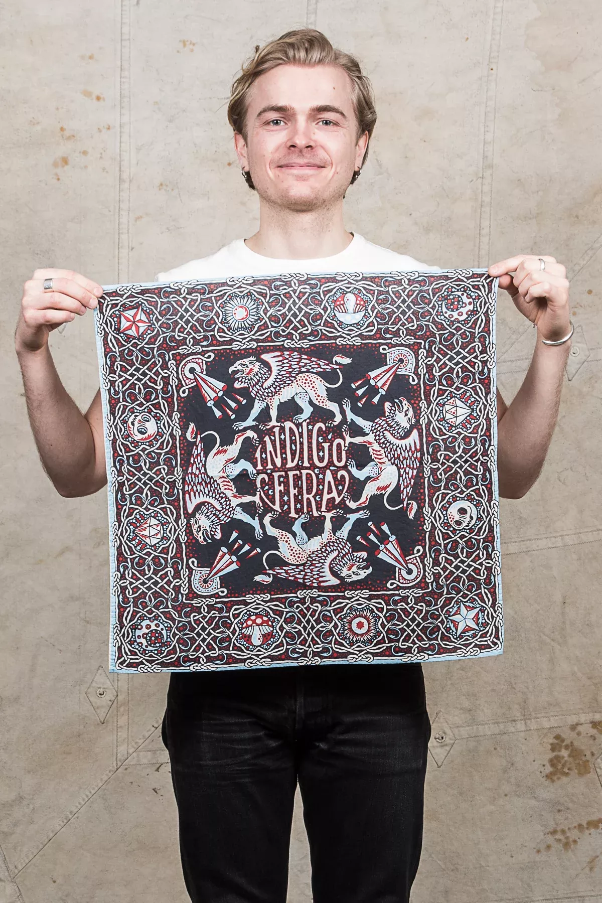 Indigofera Gryhon Rope Bandana 2