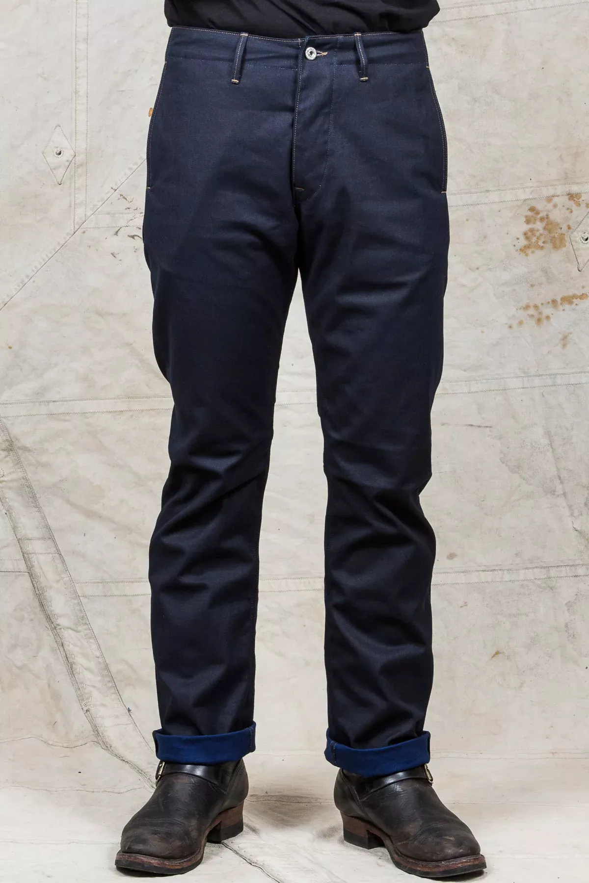 Indigofera Heyes Indigo Selvage Duck