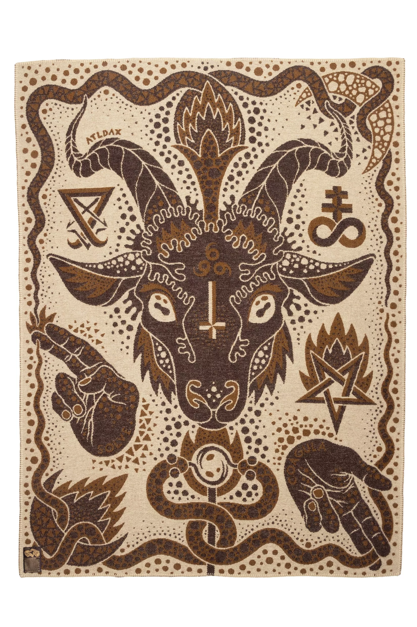 Indigofera x Björn Atldax Wool Blanket Baphomet