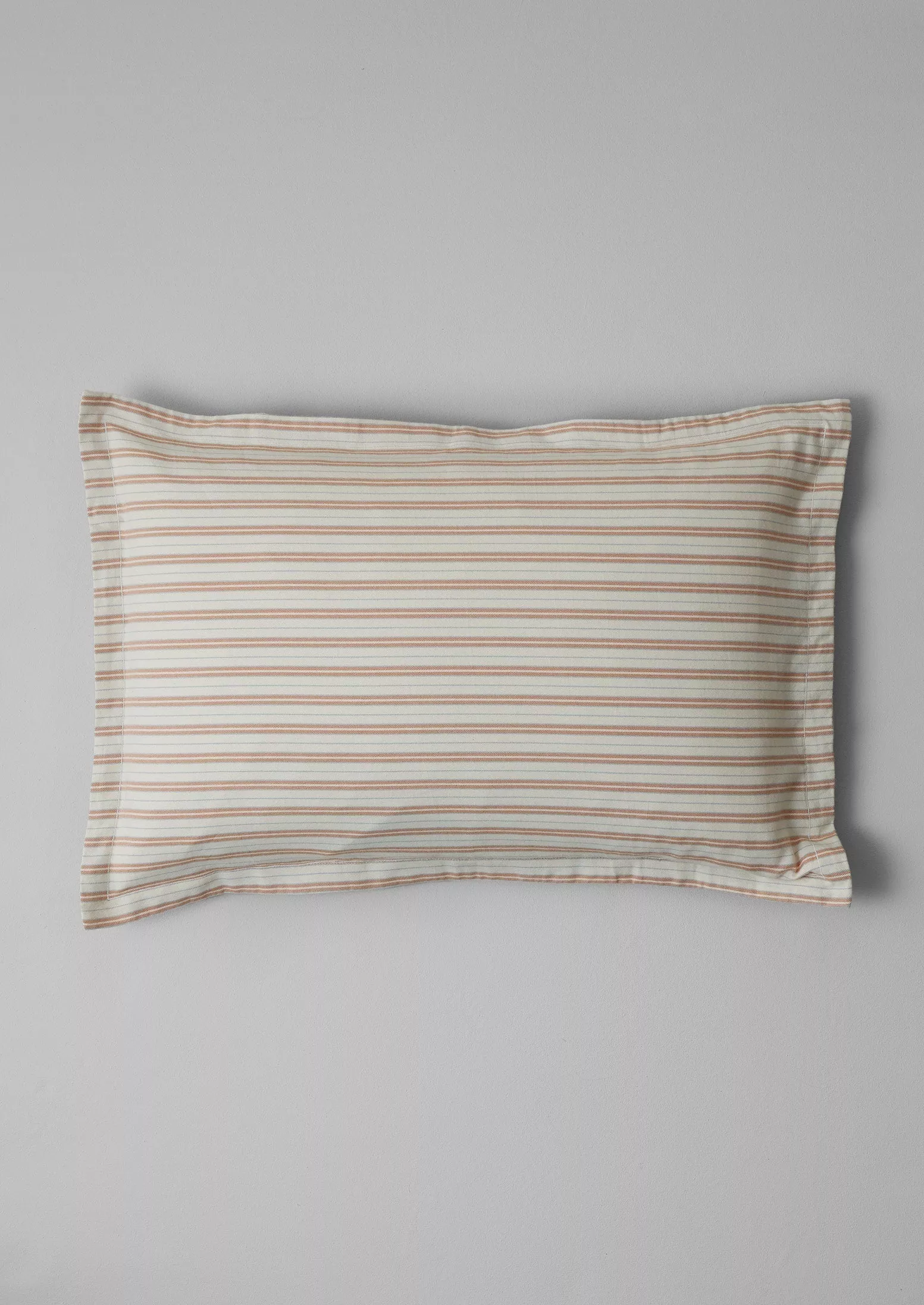 Ines Flannel Stripe Cotton Oxford Pillowcase Set