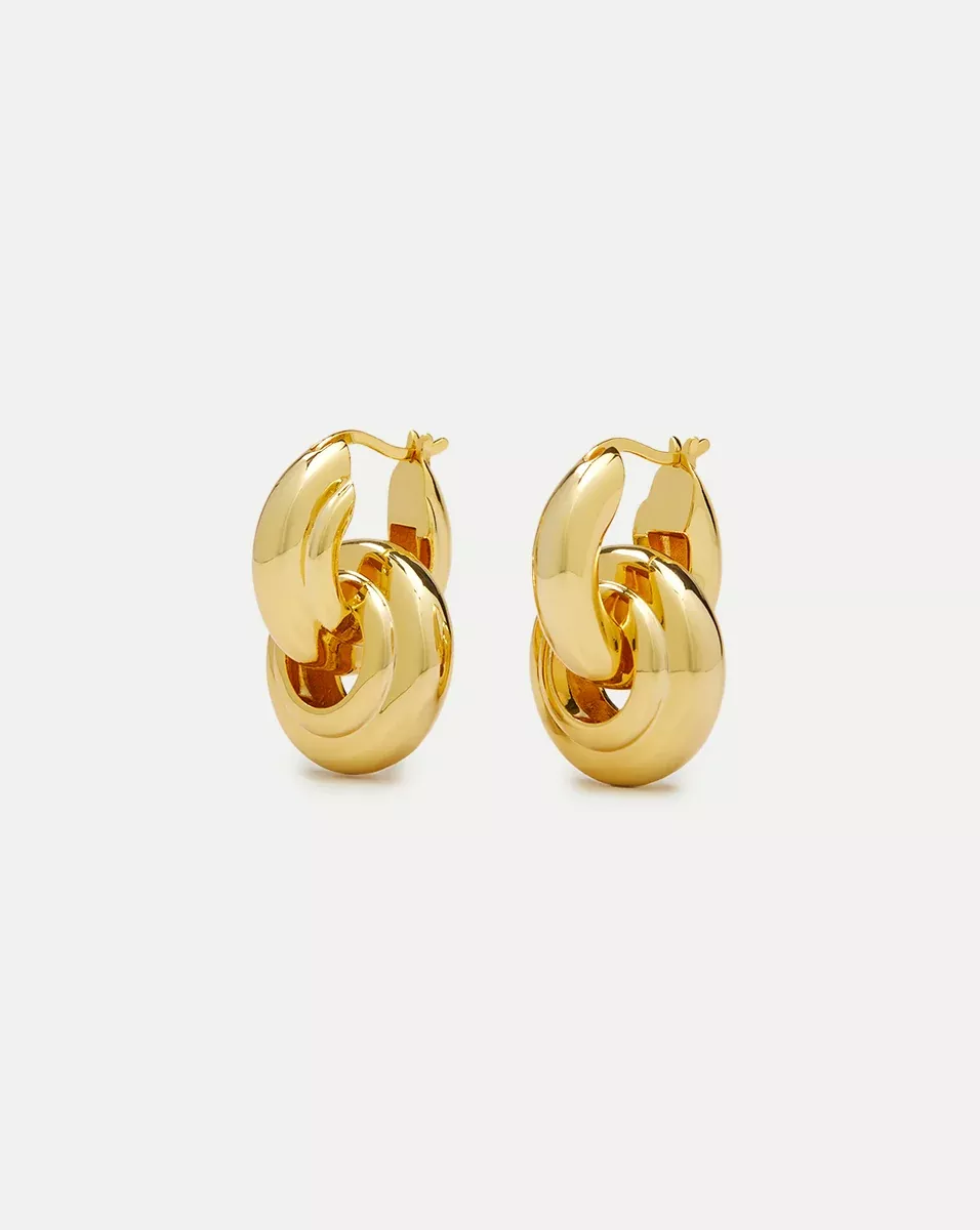 Interlocking Hoop Earrings
