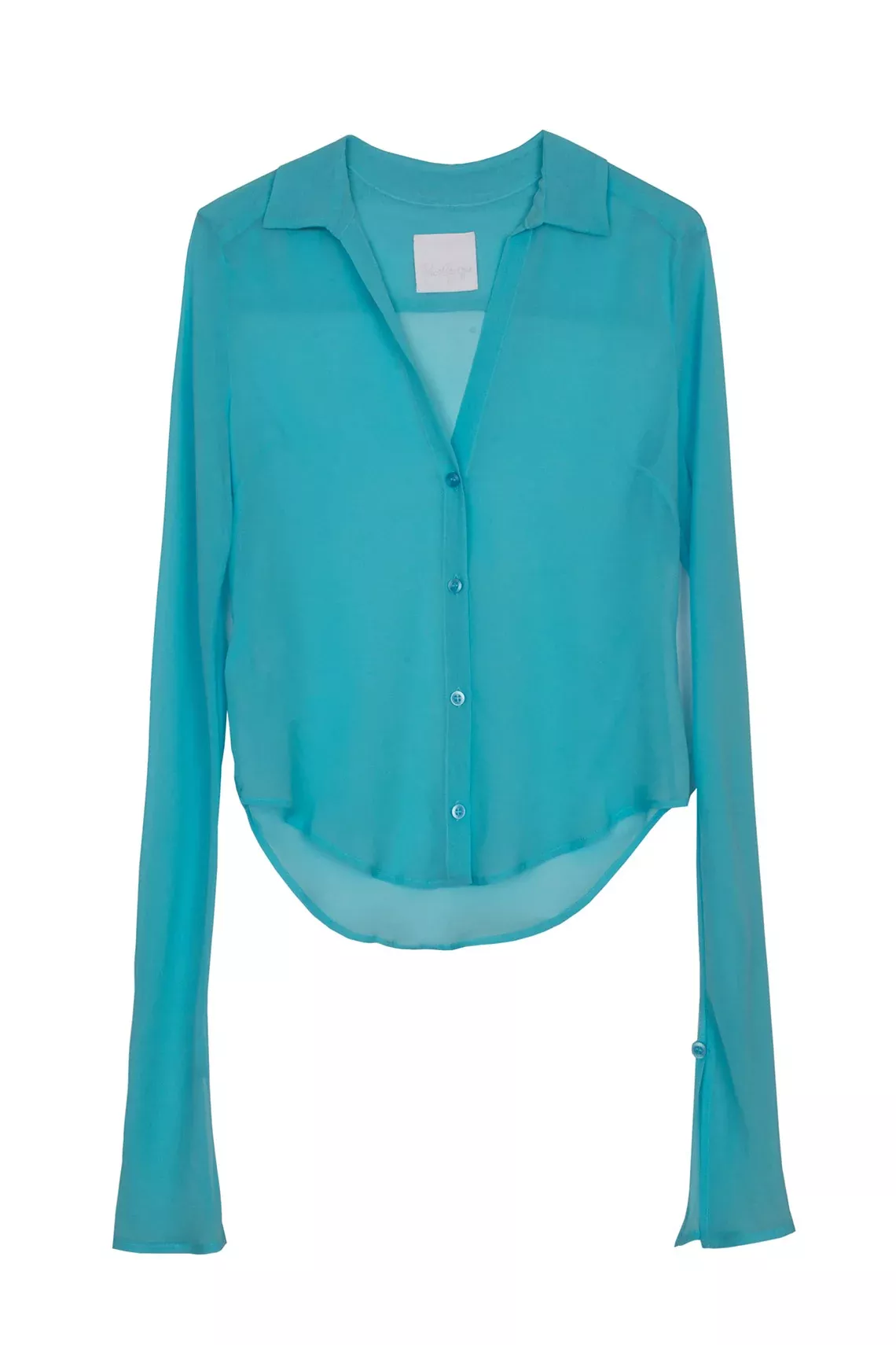 Iris Blue Silk Georgette