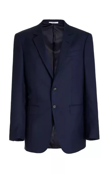 Irving Jacket in Dark Navy Virgin Wool Twill