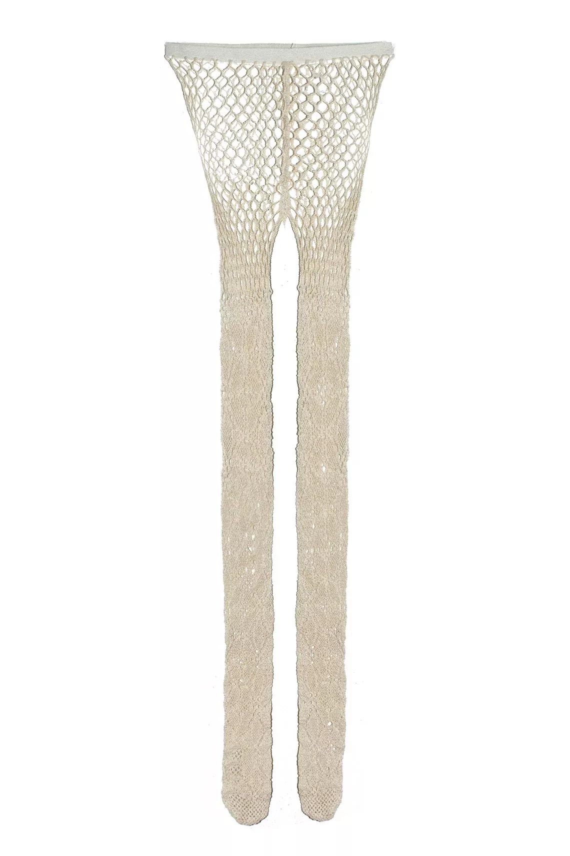 Ivory Flower Net Tights