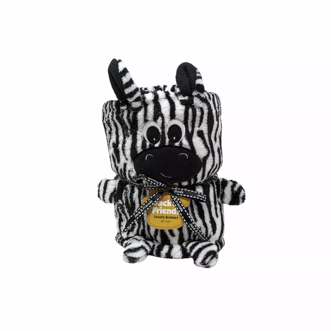 Jack & Friends Zebra Cuddly Blanket