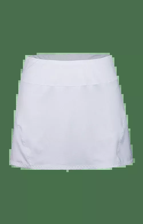 Jaclyn Pleated Skort - White - 13.5" Length