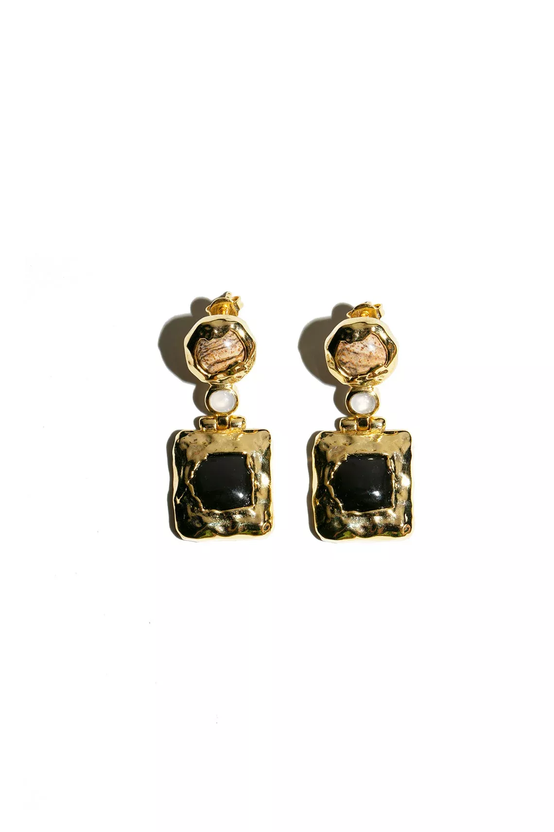 Jasper & Obsidian Arden Earrings