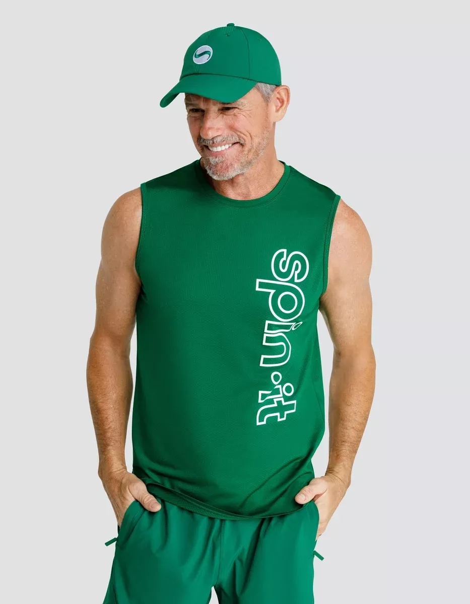 JOSH MUSCLE TANK - FERN GREEN