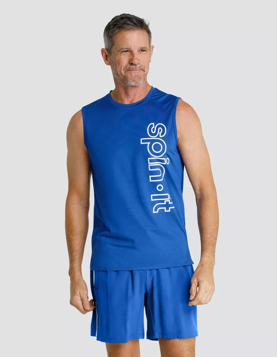 JOSH MUSCLE TANK - MONACO BLUE