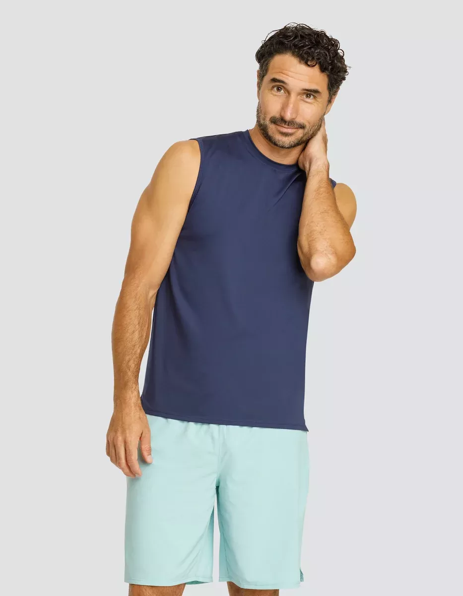 JOSH MUSCLE TANK - NAVY BLUE